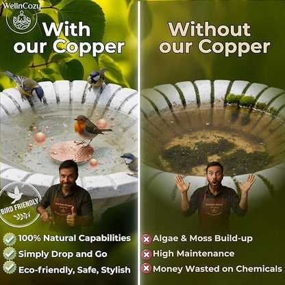 Copper Disc for Bird Bath & Maintenance Set, 99.9% Pure Copper Plate 0.8mm - Image 4