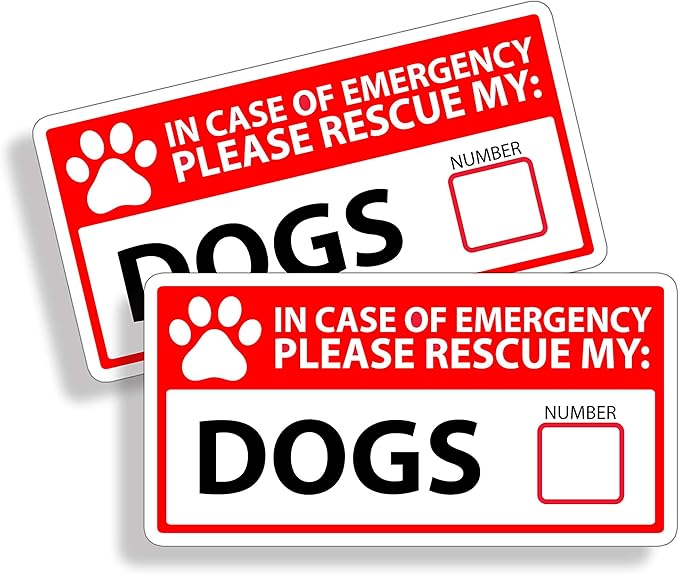 1st Responder Emergency Dog Dogs Puppy Rescue Decal Sticker Fireman 1st First by Unknown