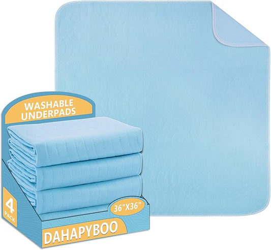 DAHAPYBOO Washable Underpads, Heavy Absorbency Reusable by DAHAPYBOO