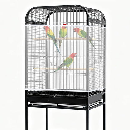 Fengek 2 Pack White Bird Cage Cover, Adjustable Bird Cage Seed Catcher - Image 6
