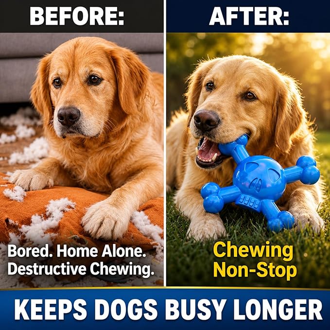 Dog Chew Toy for Small & Medium Dogs – Durable Nylon Dog Toy for Aggressive - Image 3
