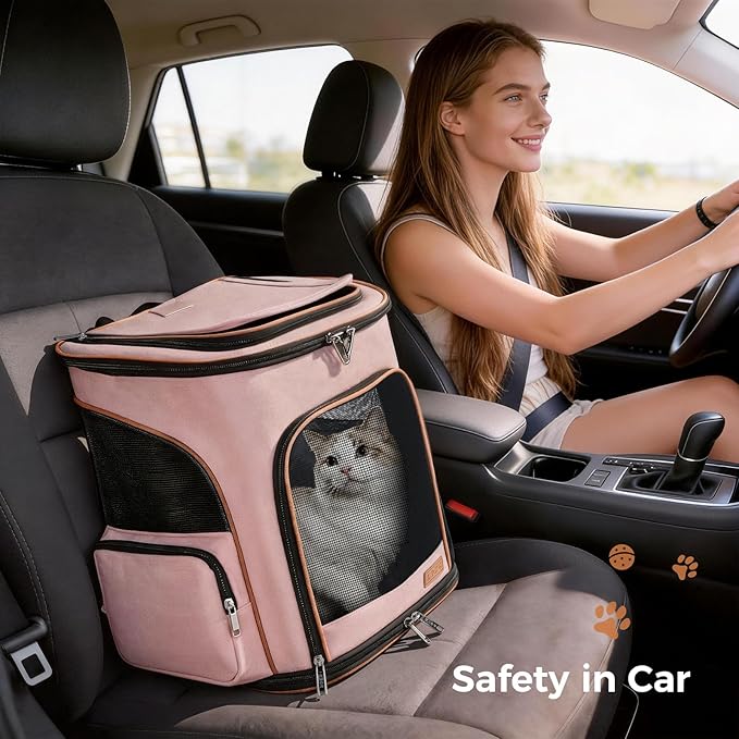 Lekereise Pet Carrier Backpack Expandable Cat Backpack - Image 5