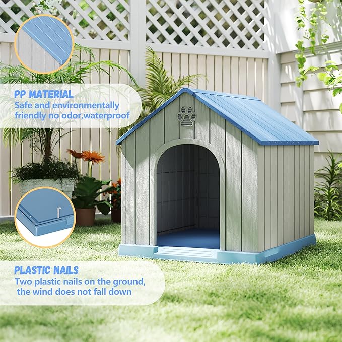 DRATO Dog House Resin Outdoor Dog Kennel - Image 3
