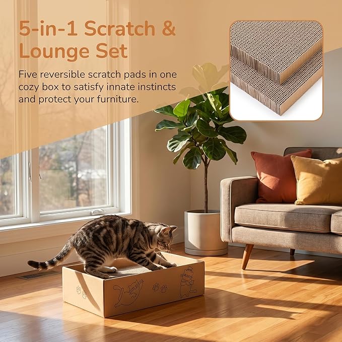 Nicunom 5 Packs in 1 Cat Scratcher - Image 7