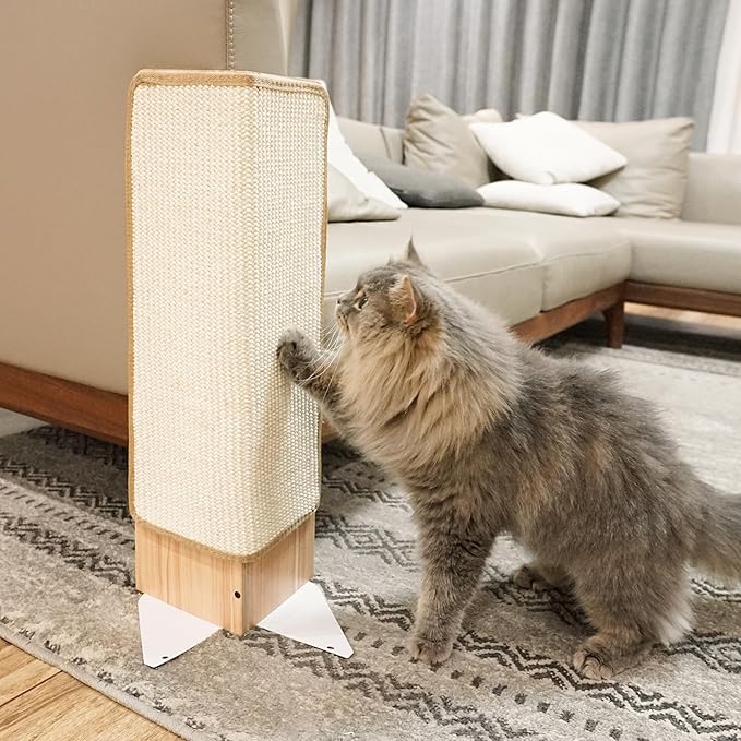 PETKARAY Couch Corner Cat Scratcher, Sisal Furniture Protector - Image 7