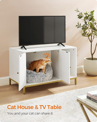 Feandrea Cat Litter Box Enclosure, Hidden Litter Box Furniture - Image 7