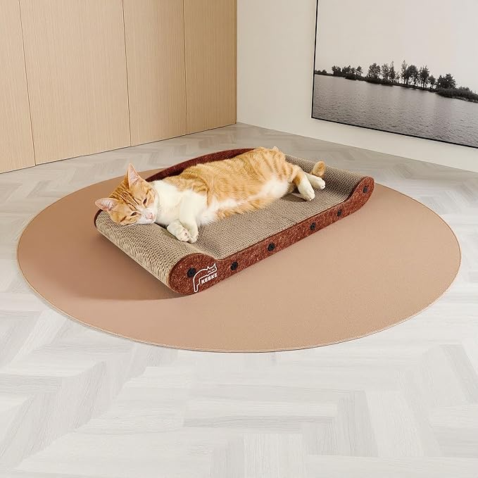 Cat Scratcher 24 Inch Cat Scratching Sofa Bed & 16" Lounge Box - Image 8
