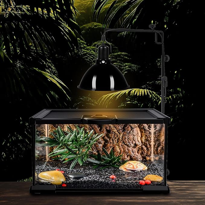 DXOPHIEX 8.5inch Dome Reptile Heat Lamp Reptile Light Fixture UVB Light Fixture - Image 6
