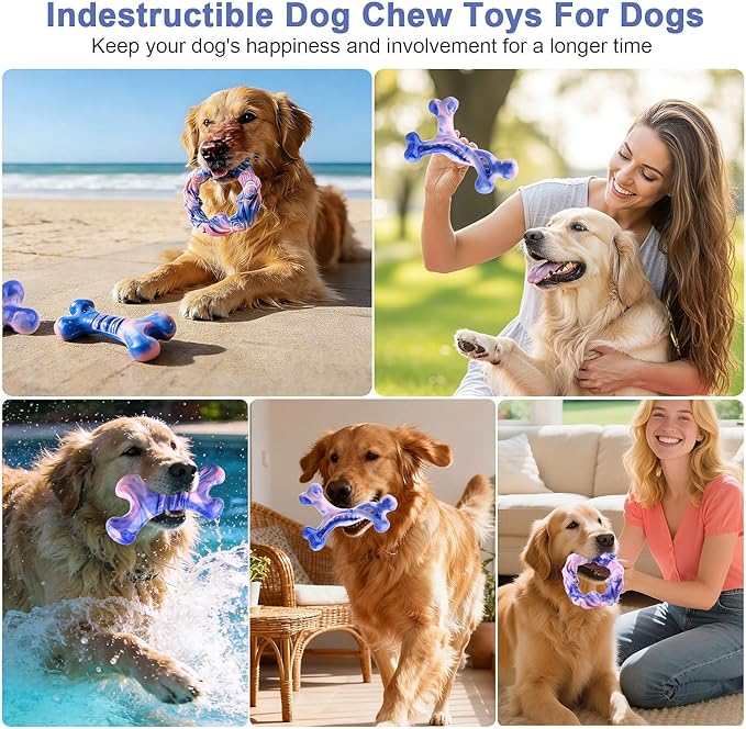 Rensh 3-Pack Tough Dog Chew Toys - Image 7