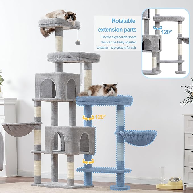 Hey-brother Cat Tree Tower, Scratching Posts - Image 2