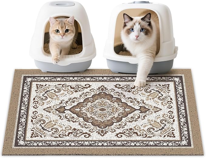 Unicorn Catcher Cat Litter Mat 33" x 22" Non-Slip Litter Box Mat Washable by UnicornCatcher