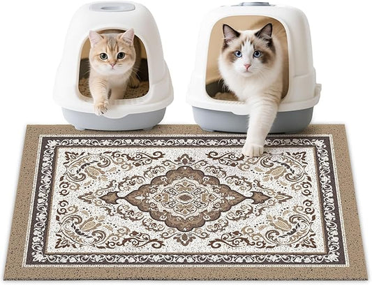 Unicorn Catcher Cat Litter Mat 33" x 22" Non-Slip Litter Box Mat Washable by UnicornCatcher
