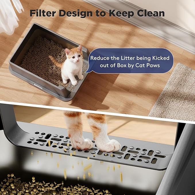 FURTIME 2 Pack Stainless Steel Cat Litter Box - Image 7