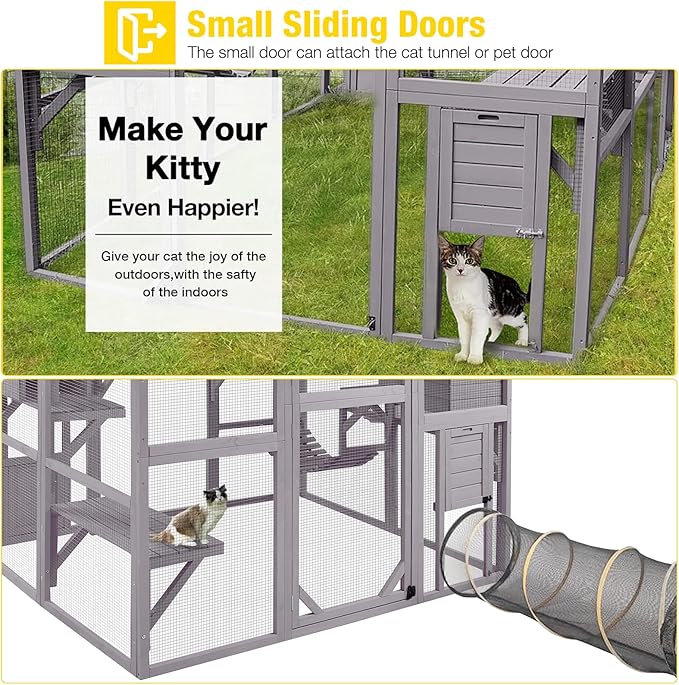 Aivituvin Catio Outdoor Cat Enclosure Large Cat Run - Image 5