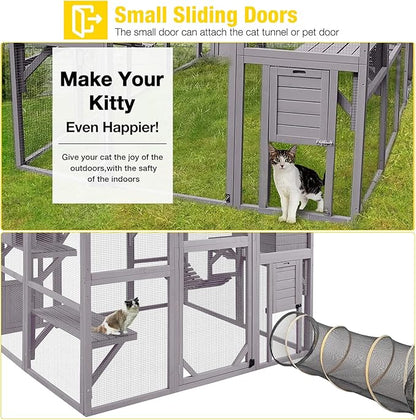 Aivituvin Catio Outdoor Cat Enclosure Large Cat Run - Image 5