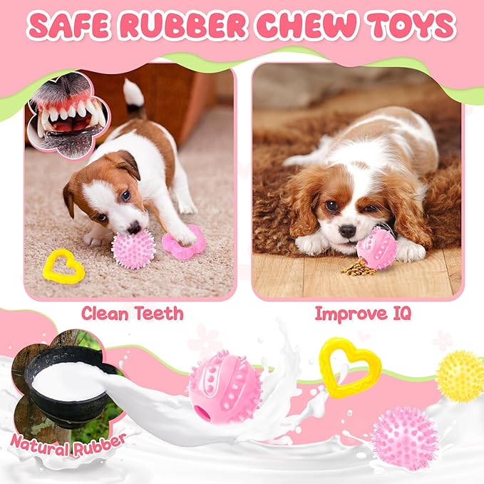 Zeaxuie 23 Pack Pink Puppy Toys - Image 6