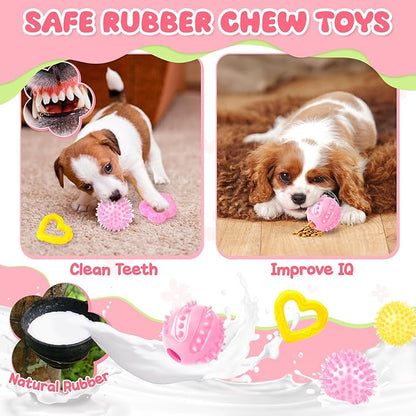 Zeaxuie 23 Pack Pink Puppy Toys - Image 6