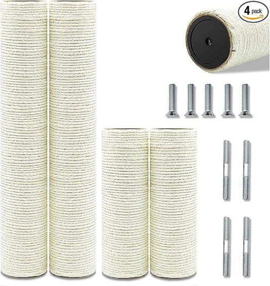 Cat Scratching Post Replacement Pole, Natural Sisal Cat Tree Replacement Parts by SIYIPURR