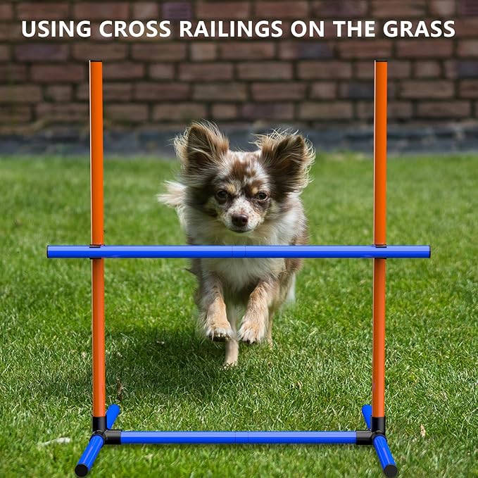 4Set Dog Agility Jumps Hurdle Course Training Equipment - Image 3