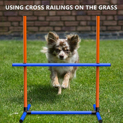 Dog Agility Training Equipment, 2-Sets Adjustable Dog Jumps & Hurdles Set - Image 6