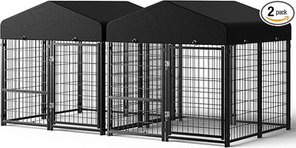 2PCS Dog Kennel Outdoor, Outside Dog Kennel by Guiferland
