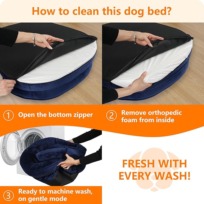 Dwanton Orthopedic Dog Bed for Extra Large Dogs - Image 7