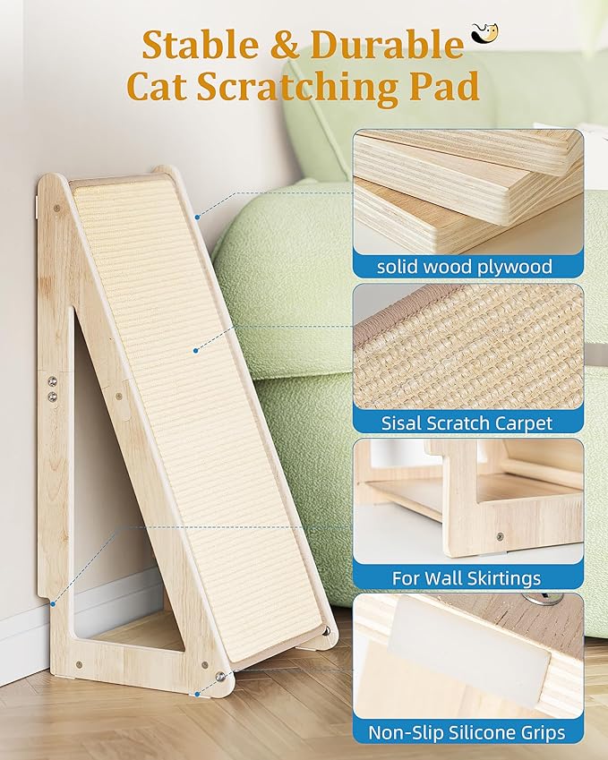 Aechonow 26.4'' Sisal Cat Scratcher Ramp - Image 4