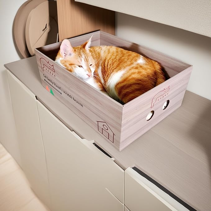 Cat Scratcher Bed 30 Inch Cat Couch Scratcher &17.5 Inch Cat Scratch Box - Image 6