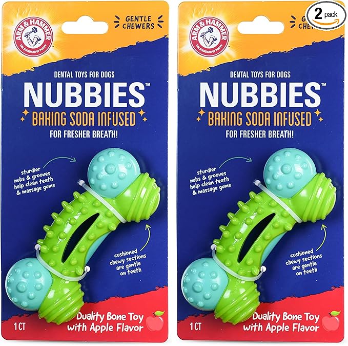 Arm & Hammer for Pets Nubbies Duality Bone Dental Dog Toy| Best Chew Toy for by ArmHammer