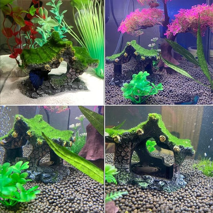 Tfwadmx Aquarium Decoration House Resin Hollow Hideout House, Small Betta Fish - Image 4