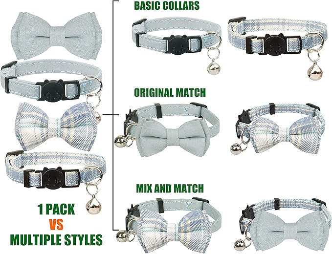 Cat Collar Breakaway Bowtie Safety - Image 2