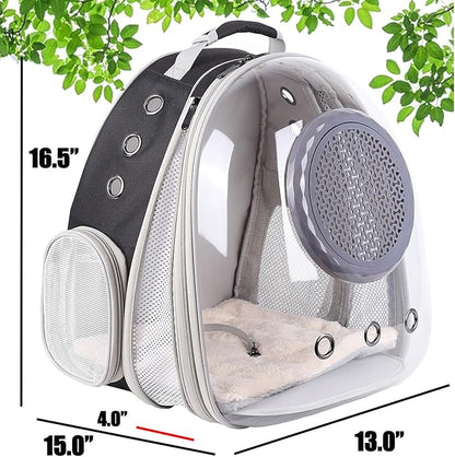 Cat Backpack Carrier, Space Capsule Astronaut Clear Bubble Front Extension to - Image 2