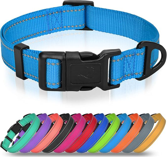 Joytale Dog Collars for Medium Dogs, Comfortable Double-Sided Reflective Nylon by Joytale