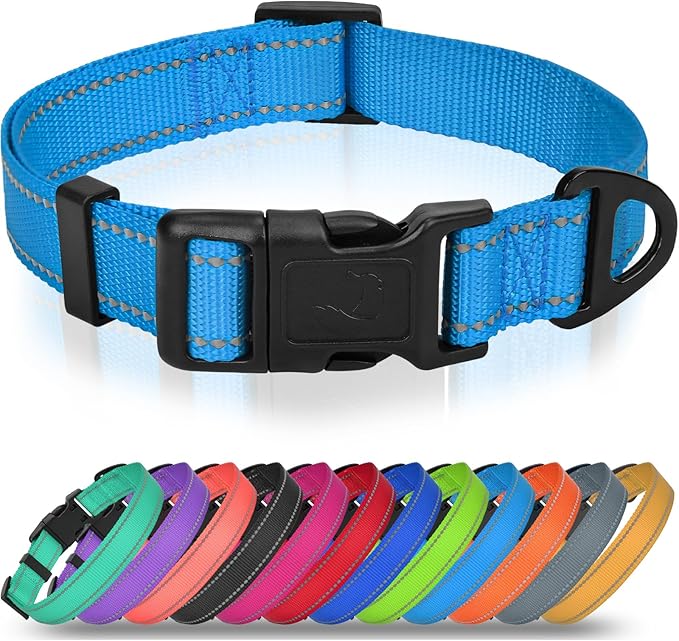 Joytale Dog Collars for Small Dogs, Feather-Light Double-Sided Reflective Nylon by Joytale