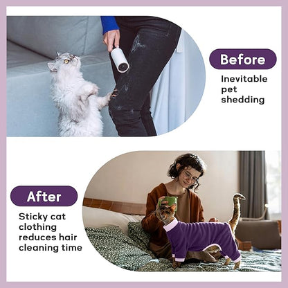 PUMYPOREITY Cat Hair Sticky Shirt – Breathable & Lightweight, Prevents Licking - Image 3