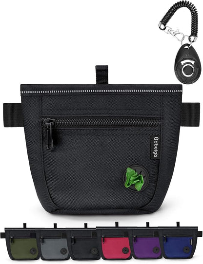 Gobeigo Dog Treat Pouch and Training Clicker, Upgrade Two Magnetic Closure to by Gobeigo