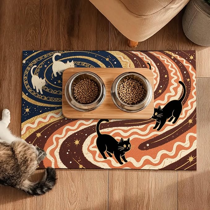 HOMETITUTE Cat Mat for Food Non-Slip Mat for Cat and Dog Food and Water Indoor - Image 5