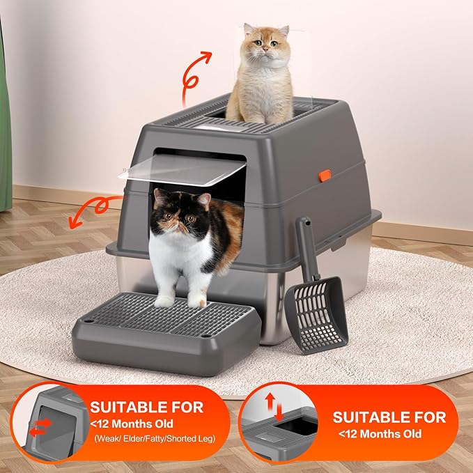 XXXL Stainless Steel Litter Box - Image 7