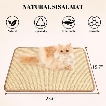 CHEERPALS Sisal Cat Scratcher Mat - Image 2