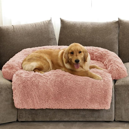 GGIB Calming Dog Bed Fluffy Plush Dog Mat by GGIB