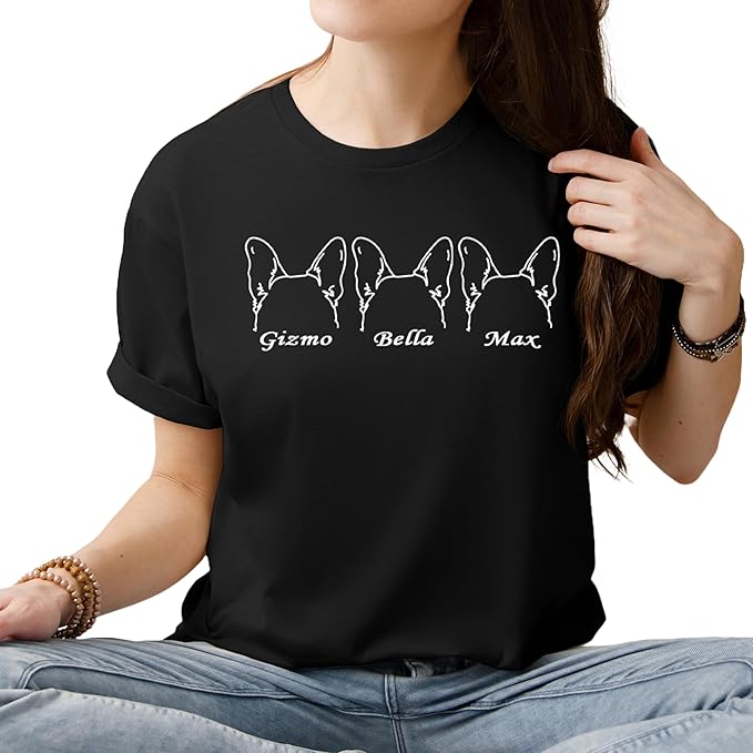 Custom Dog Mom Shirt Personalized Dog Ears Sweatshirt - Image 5