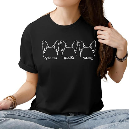 Custom Dog Mom Shirt Personalized Dog Ears Sweatshirt - Image 5
