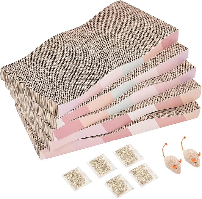 SIDAZON Cat Scratching Pads Cardboard Cat Scratchers by SIDAZON