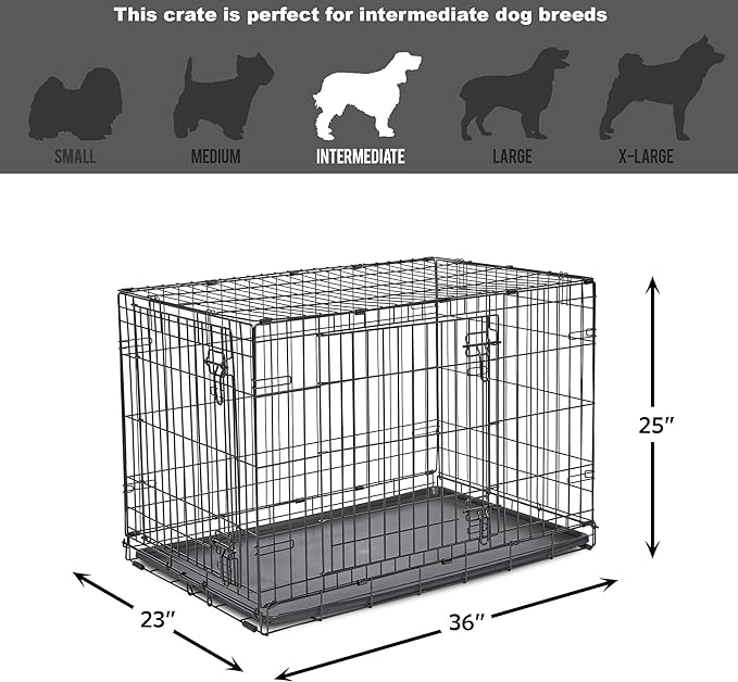 Midwest Homes for Pets 36-Inch New World Crate for Medium-Large Breeds - Image 7