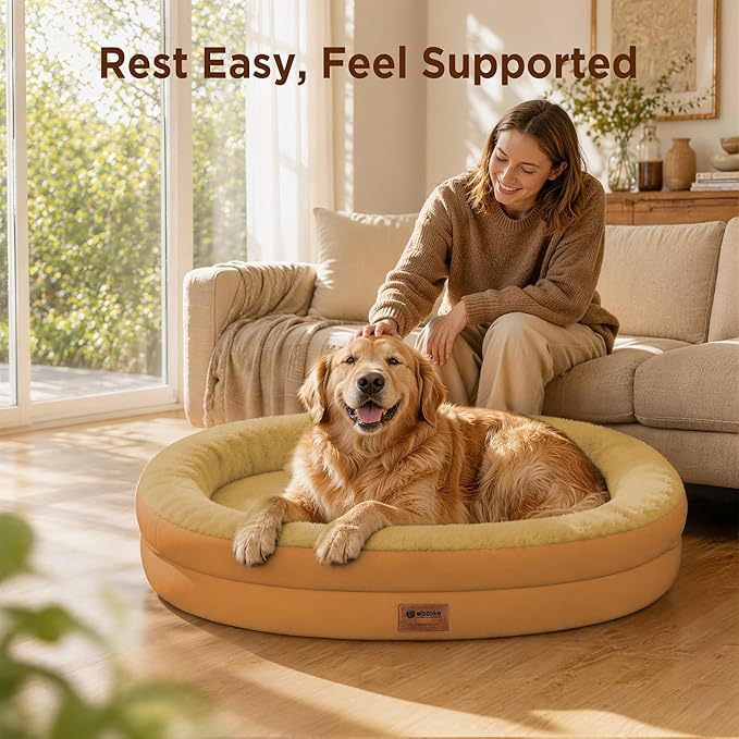Orthopedic Jumbo Dog Bed for Extra Large Dogs, Giant Waterproof Dog Bed for - Image 2