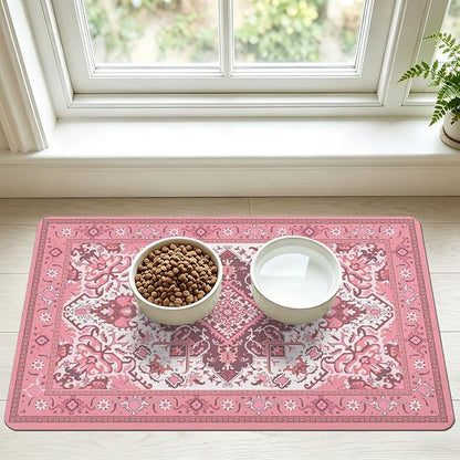 Pet Feeding Mat for Floors Waterproof Dog Mat for Food and Water Absorbent by Unknown