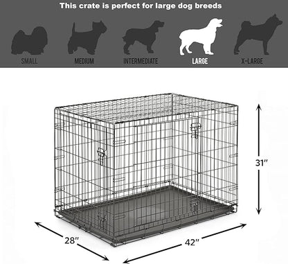 Midwest Homes for Pets 42-Inch New World Crate for Large Breeds, 71-90 lbs - Image 7