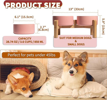 Elevated Ceramic Dog Bowl Set - Image 2