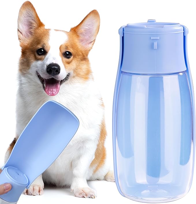 Foldable Dog Water Bottle, Portable Water Dispenser by AVELORA