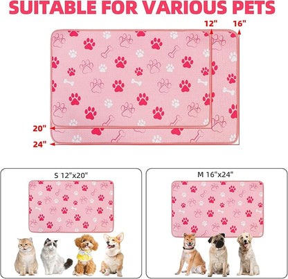 PUPTECK Dog Food Mat, Absorbent Pet Cat Feeding Mat - Image 2